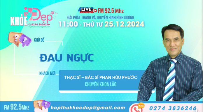 Livestream Phát thanh trực tiếp “Khỏe và Đẹp”| Đau Ngực